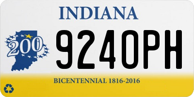 IN license plate 924OPH