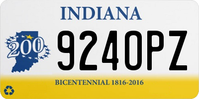 IN license plate 924OPZ