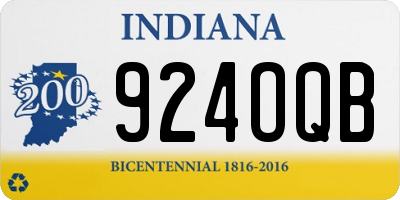 IN license plate 924OQB