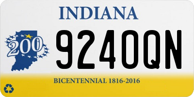 IN license plate 924OQN