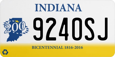IN license plate 924OSJ