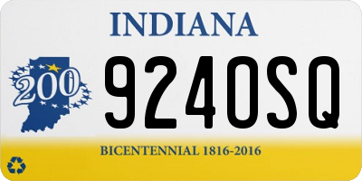 IN license plate 924OSQ