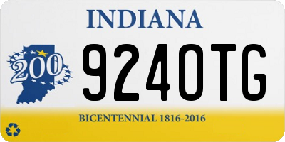 IN license plate 924OTG