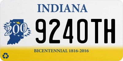 IN license plate 924OTH