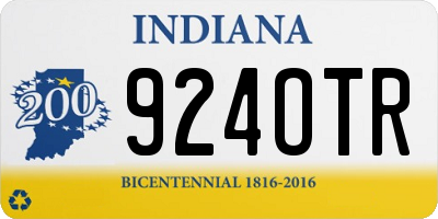 IN license plate 924OTR