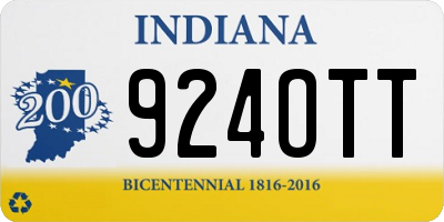 IN license plate 924OTT