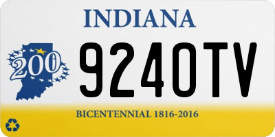 IN license plate 924OTV