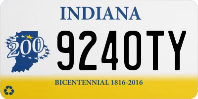 IN license plate 924OTY