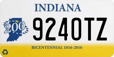 IN license plate 924OTZ
