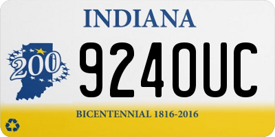 IN license plate 924OUC