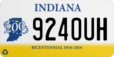 IN license plate 924OUH