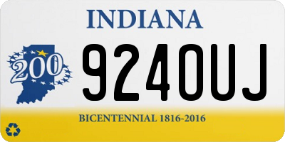 IN license plate 924OUJ