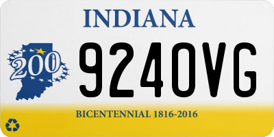 IN license plate 924OVG