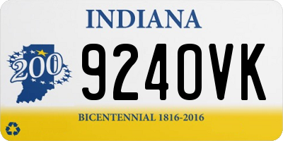 IN license plate 924OVK
