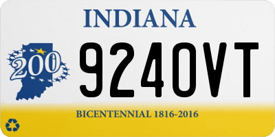IN license plate 924OVT