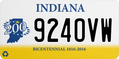 IN license plate 924OVW