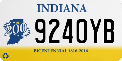 IN license plate 924OYB