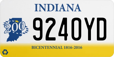 IN license plate 924OYD