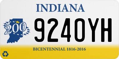 IN license plate 924OYH