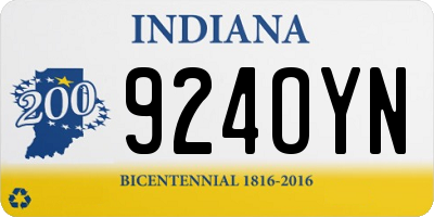 IN license plate 924OYN