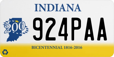 IN license plate 924PAA