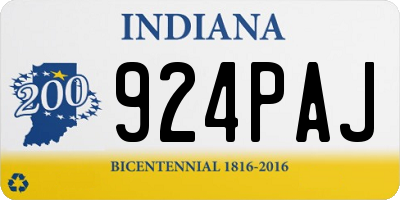 IN license plate 924PAJ