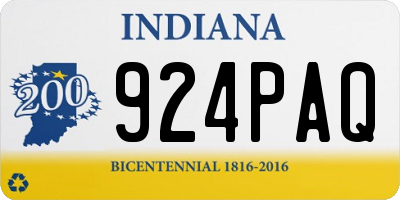 IN license plate 924PAQ
