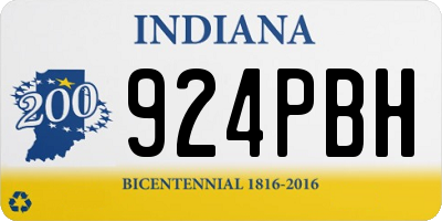 IN license plate 924PBH