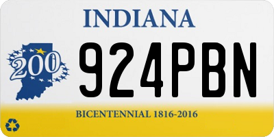 IN license plate 924PBN