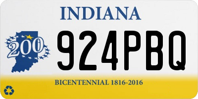 IN license plate 924PBQ