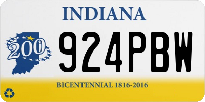 IN license plate 924PBW