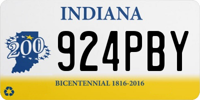 IN license plate 924PBY