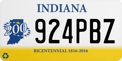 IN license plate 924PBZ