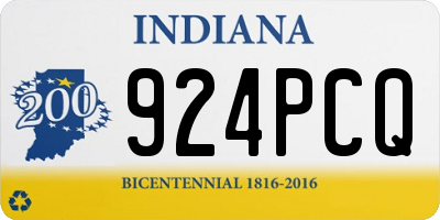 IN license plate 924PCQ