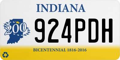 IN license plate 924PDH