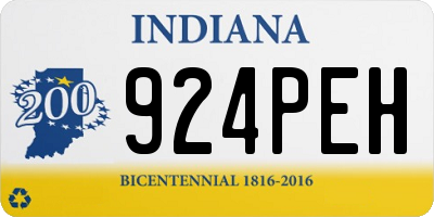 IN license plate 924PEH