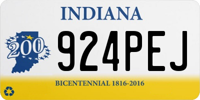IN license plate 924PEJ