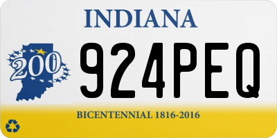 IN license plate 924PEQ