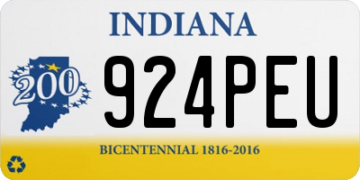 IN license plate 924PEU