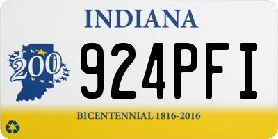 IN license plate 924PFI