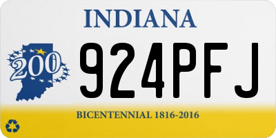 IN license plate 924PFJ