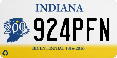 IN license plate 924PFN