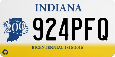 IN license plate 924PFQ