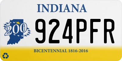 IN license plate 924PFR