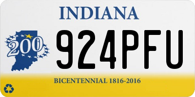 IN license plate 924PFU
