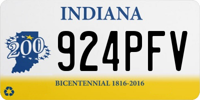 IN license plate 924PFV