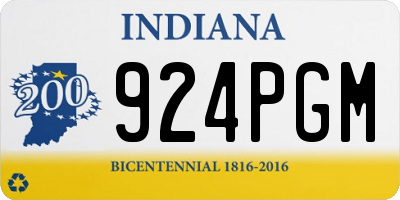 IN license plate 924PGM