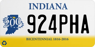 IN license plate 924PHA