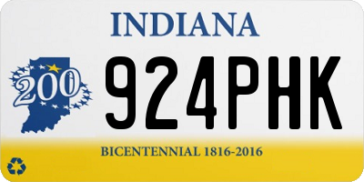 IN license plate 924PHK