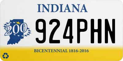 IN license plate 924PHN